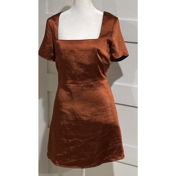 Wild Honey Ladies Dress Size M Cinnamon Colored Dress Above Knee - Picture 1 of 7